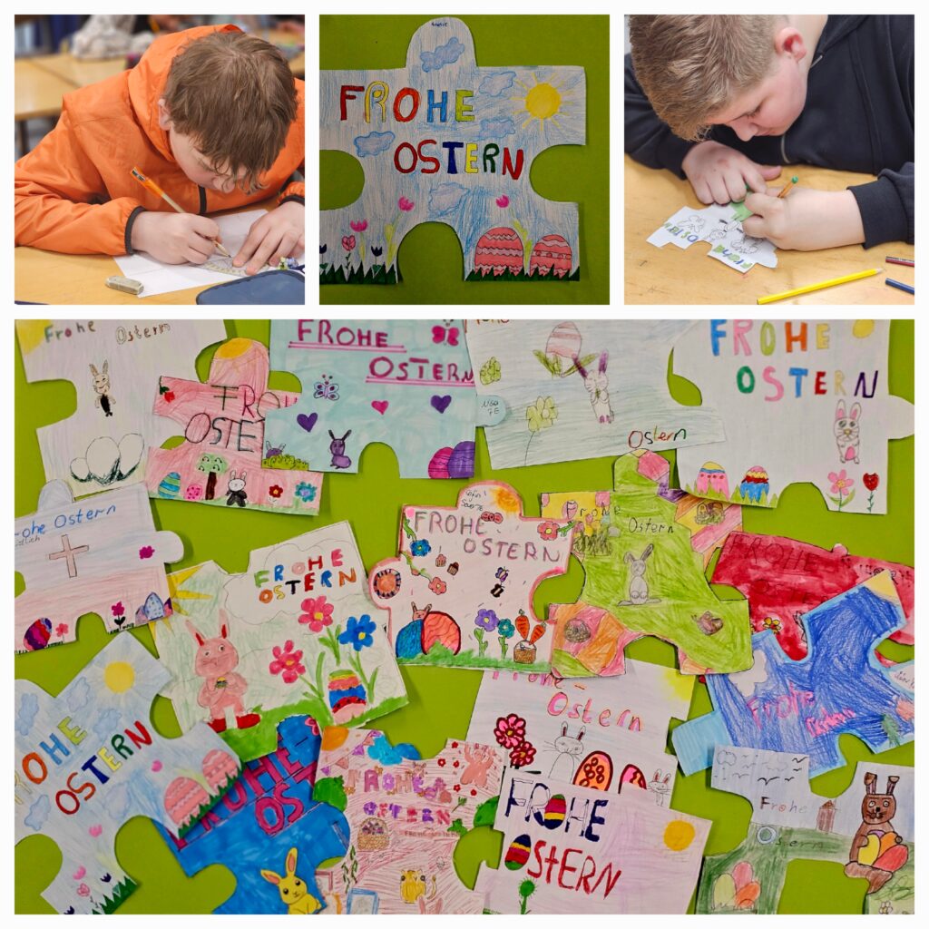 Fröhliche Ostergrüße der Klasse 8e
