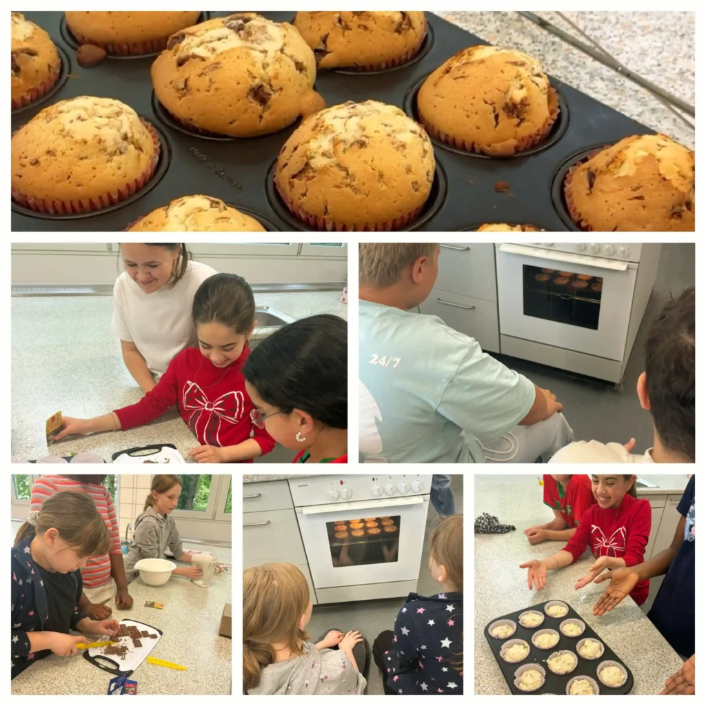 Leckere Muffins und fleißige Bäcker