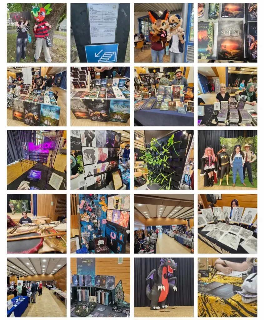 Szenen der Buchmesse und Cosplay Convention in Meiderich